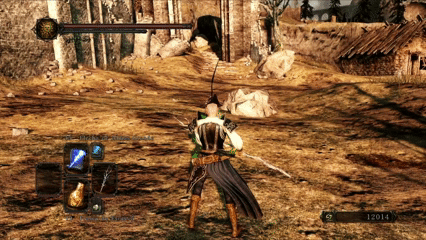 Demonstração da Magia Flecha de Almas Grande