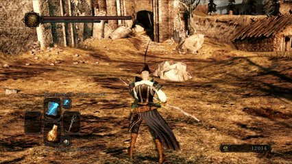 Demonstração da Magia Flecha de Almas Pesada